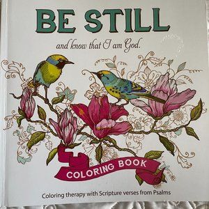 Be Still and Know I am God Adult Coloring Book, New
